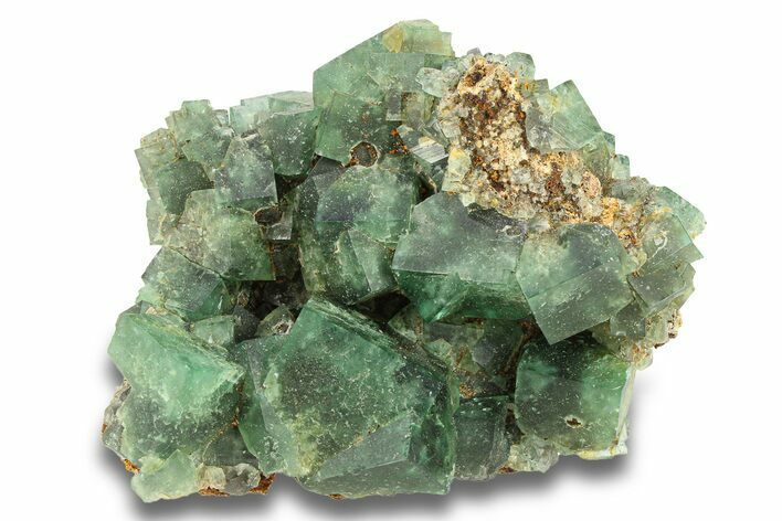 Fluorescent Green Fluorite Cluster - Diana Maria Mine, England #301664